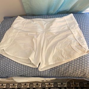 Lululemon white shorts